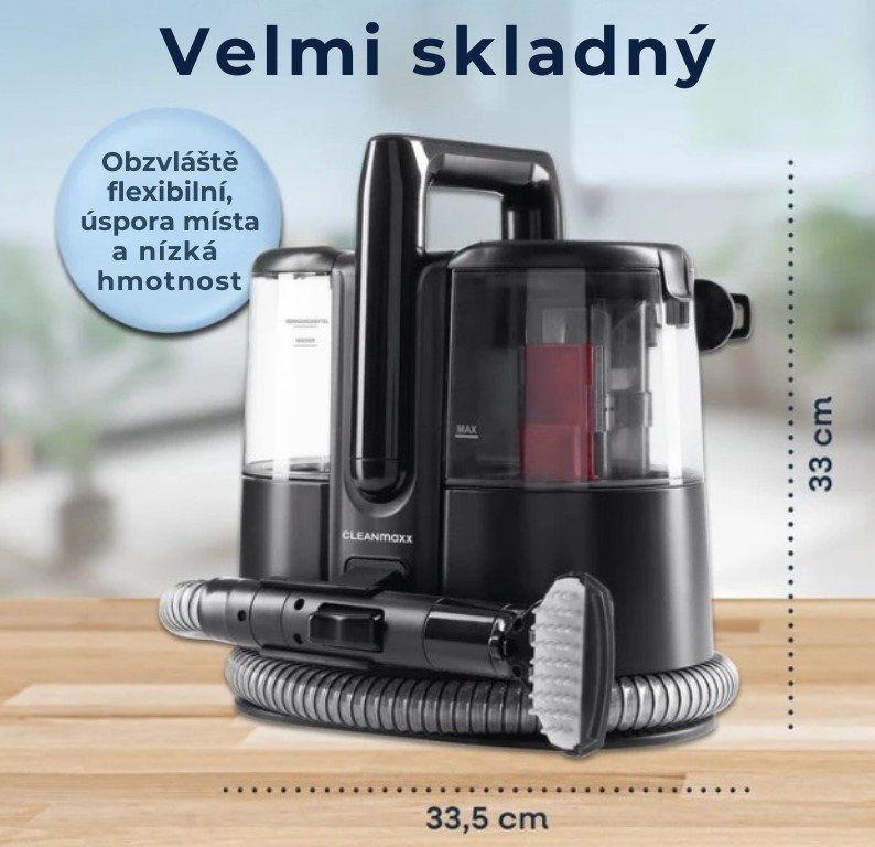 CLEANmaxx Ruční elektrický čistič koberců a čalounění PT-PRO 15177 7